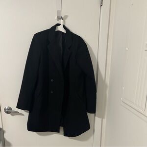 SHEIN Black Blazer Coat